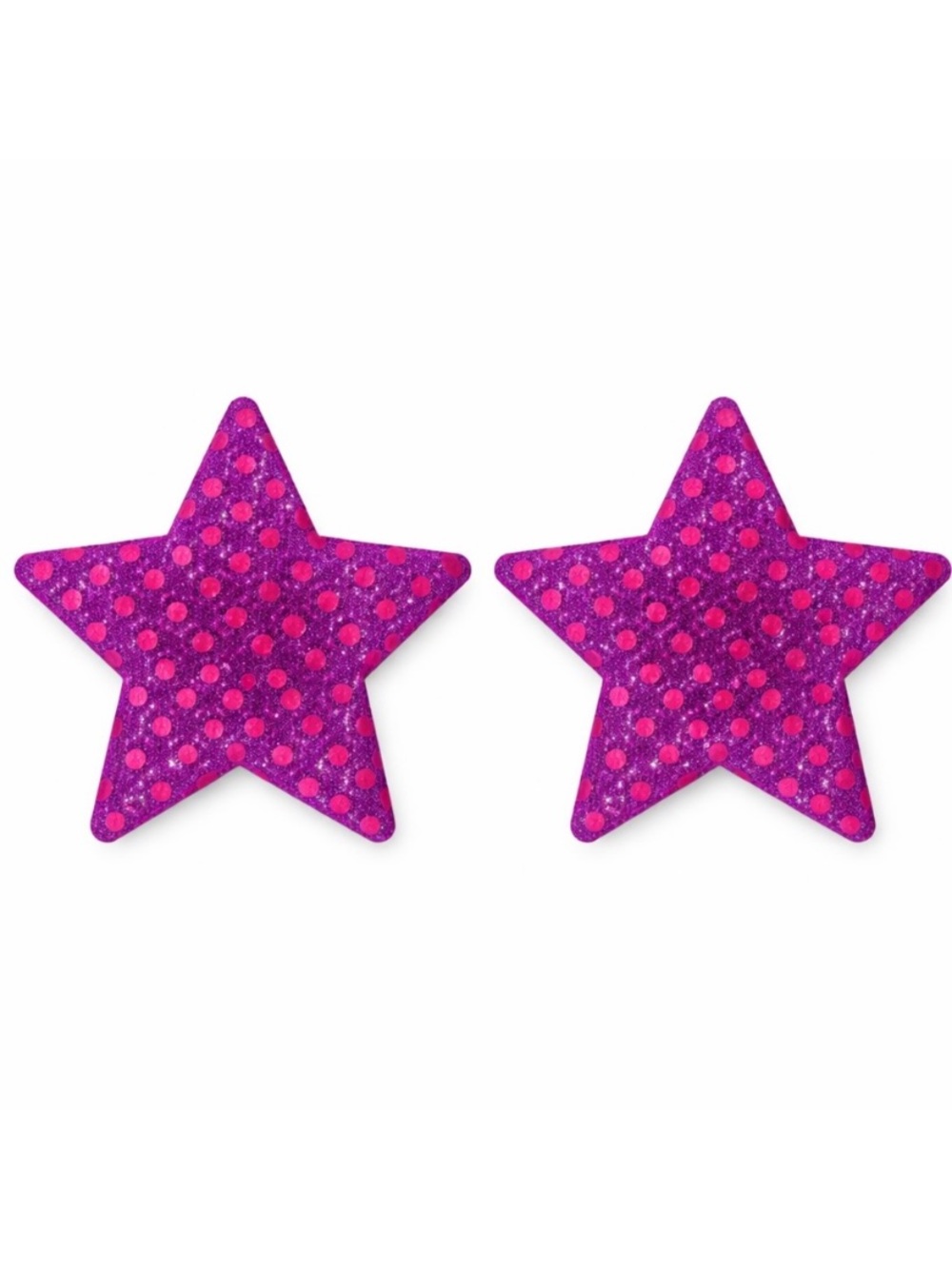 Hot Pink Lace Sequin Star Pasties Festival Rave Adhesive Nipple Covers